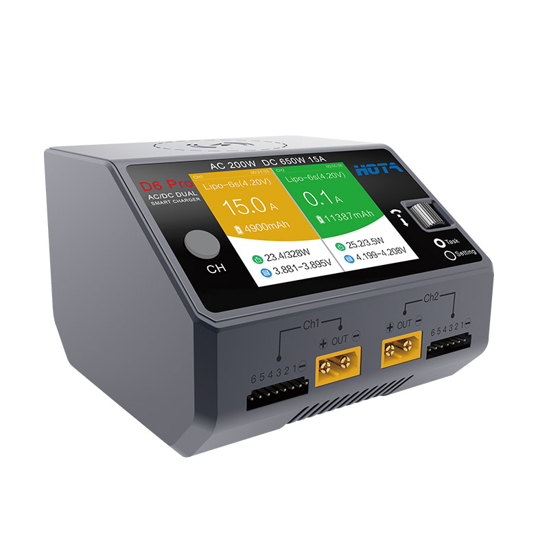 HOTA D6 Pro AC 200W / DC 650W  - Hota D6 Pro Dual Lipo Charger ulasan dan harga