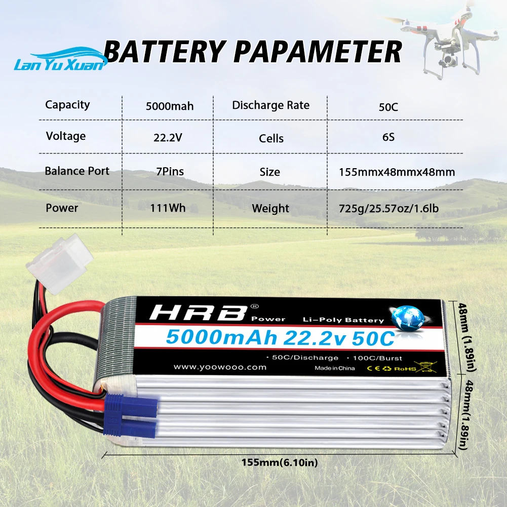 2pcs  6S Lipo Battery 22.2V 50 - 6S Lipo Battery 22.2V 5000Mah ulasan dan harga