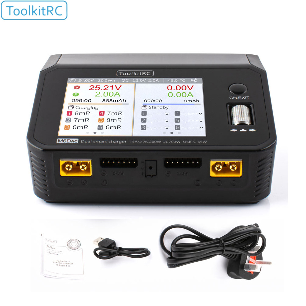 ToolkitRC M6DAC Dual Channel S - Toolkitrc M6Dac Smart Charger ulasan dan harga