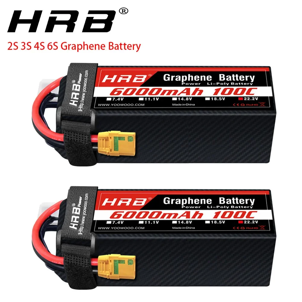 2PC  Graphene Battery 2S 3S 4S - 6S Lipo Battery 22.2V 5000Mah ulasan dan harga