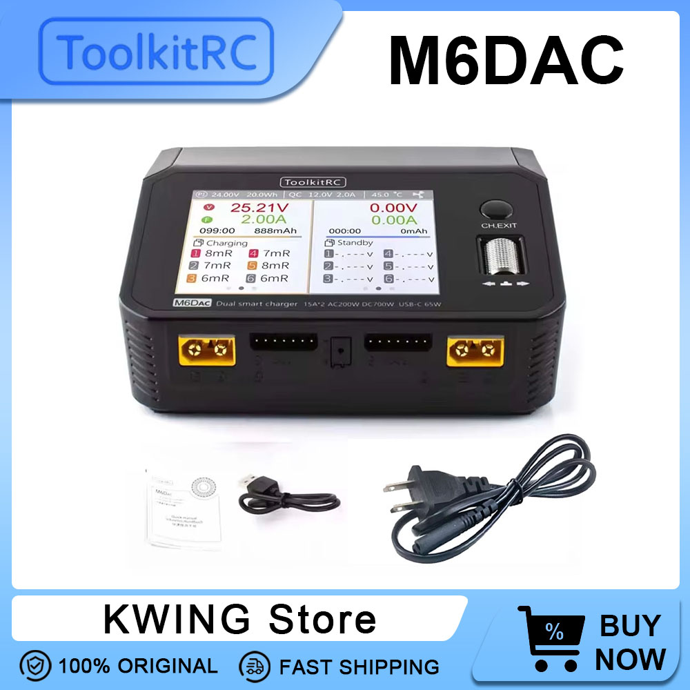 ToolkitRC M6DAC Dual Smart Cha - Toolkitrc M6Dac Smart Charger ulasan dan harga